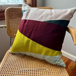 West Elm Crewel pillow case 20”x20”